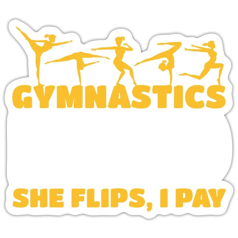 Gymnastics dad support with pride