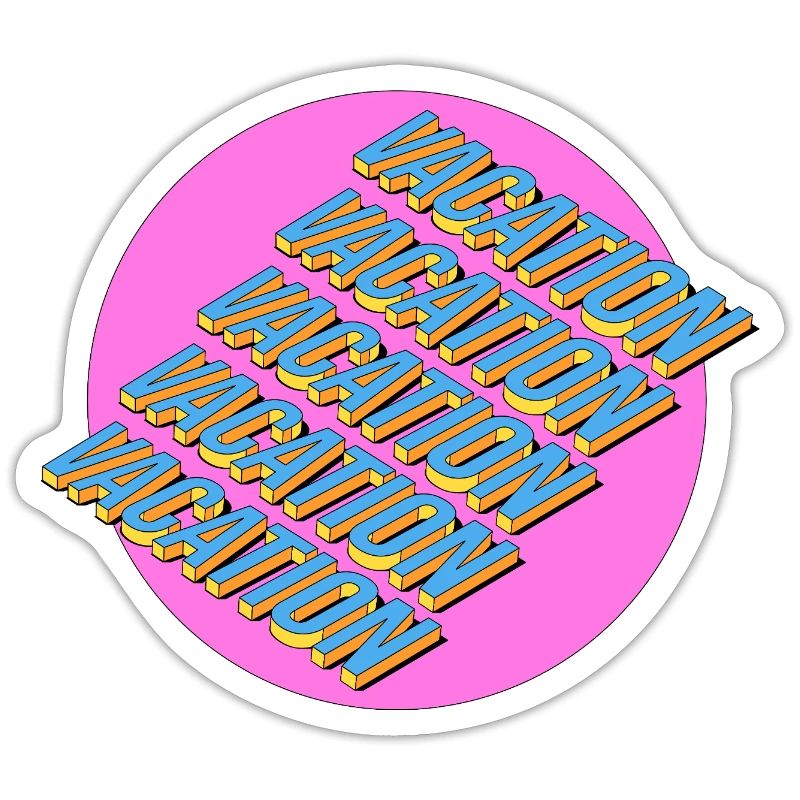 Vacation – 3D Retro Lettering