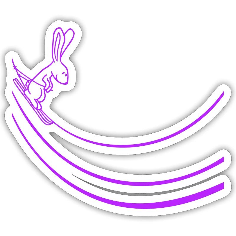 Bunny Ski Bunny Ski Jumping Ramp Skiing Snow
