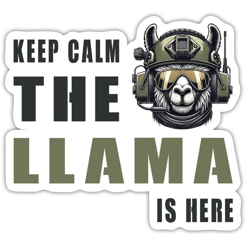 Tactical Llama – Keep Calm Style