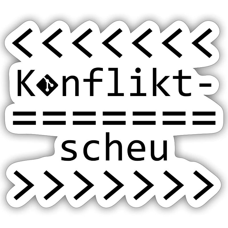 Conflict Aversion Git Nerd Shirt