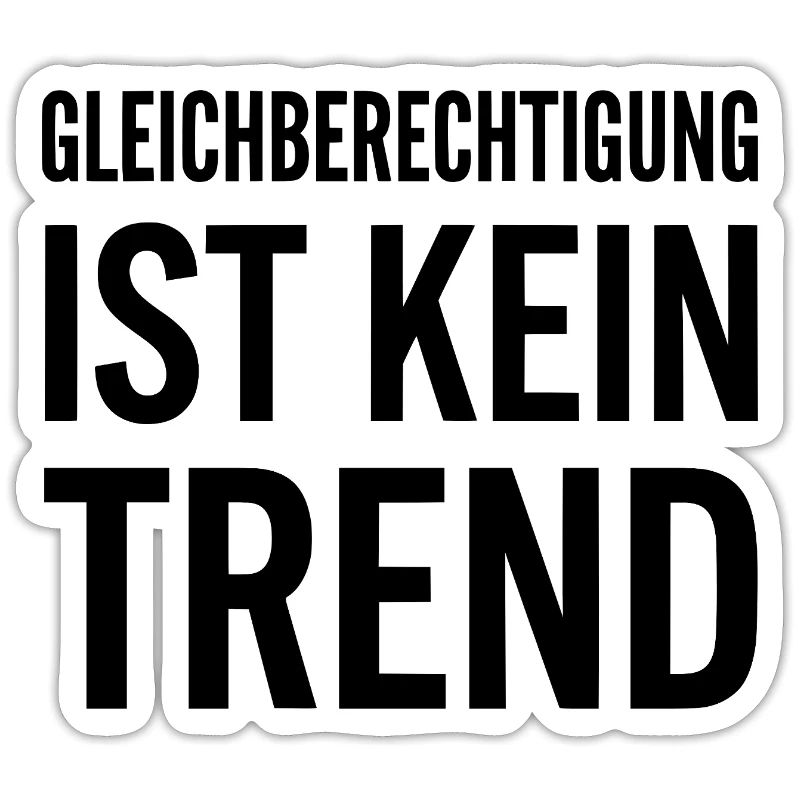 Equality is not a trend statement