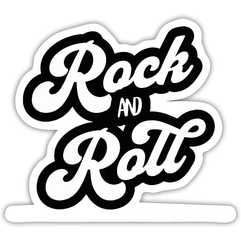 Rock and Roll Vintage Script
