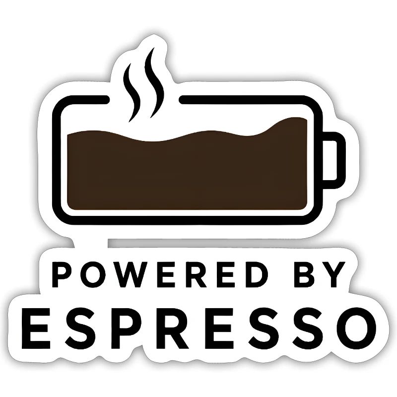 Propulsé par Espresso - Conception de café pour ventilateur de café