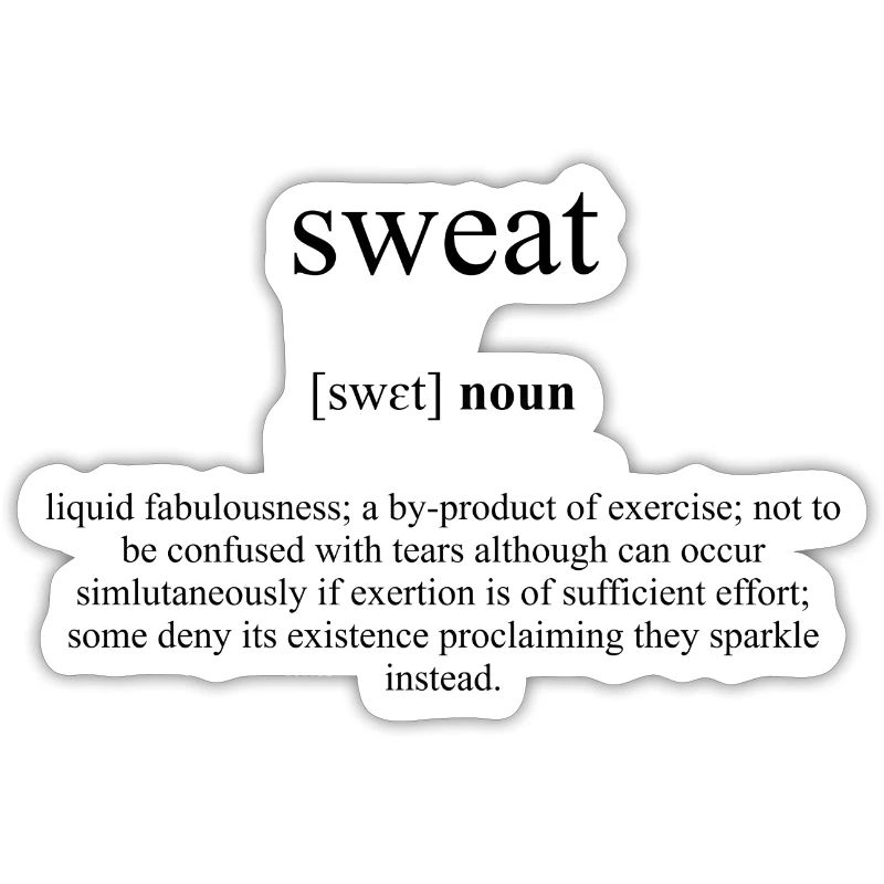 Sweat (Schweiß) Definition Dictionary