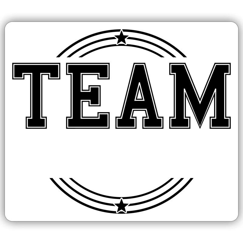Team Circle Template Customizable own text