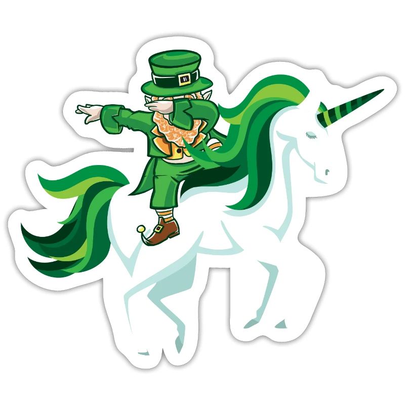 cadeau St Patrick Einhorn dab Kobold drôle