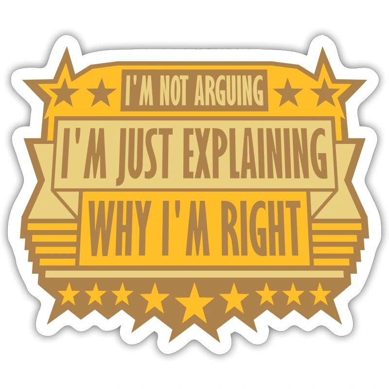I m not arguing