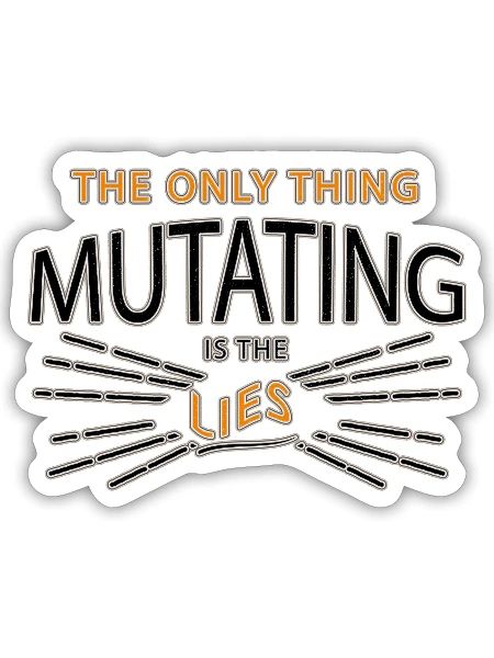 Spruch - Sticker Größe S (10 x 10 cm) - Mattweiß - Vorne