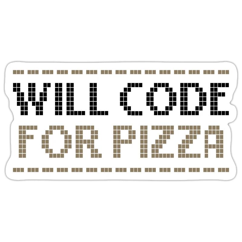 Computercodierung codiert für Pizza-Programmierer