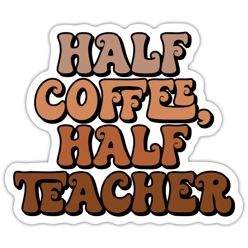 Moitié café moitié professeur Halb Kaffee halb Lehrer