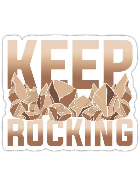 Rock Collector Geologist Gift Funny Geology - Sticker size S (10 x 10 cm) - white matte - Front
