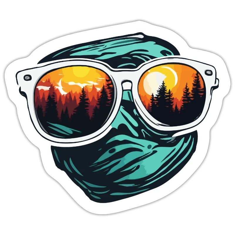 Sunglasses / Reflection / Forest / Reflection