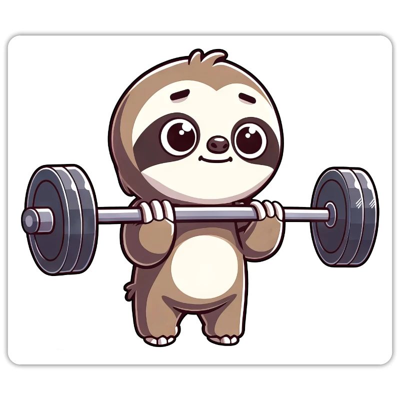 Sloth power training with dumbbells