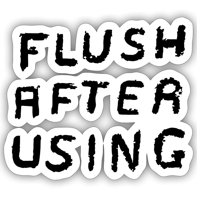 FLUSH AFTER USING
