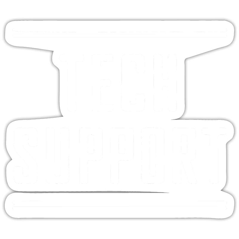 Minimalist Tech Support IT Professional Design