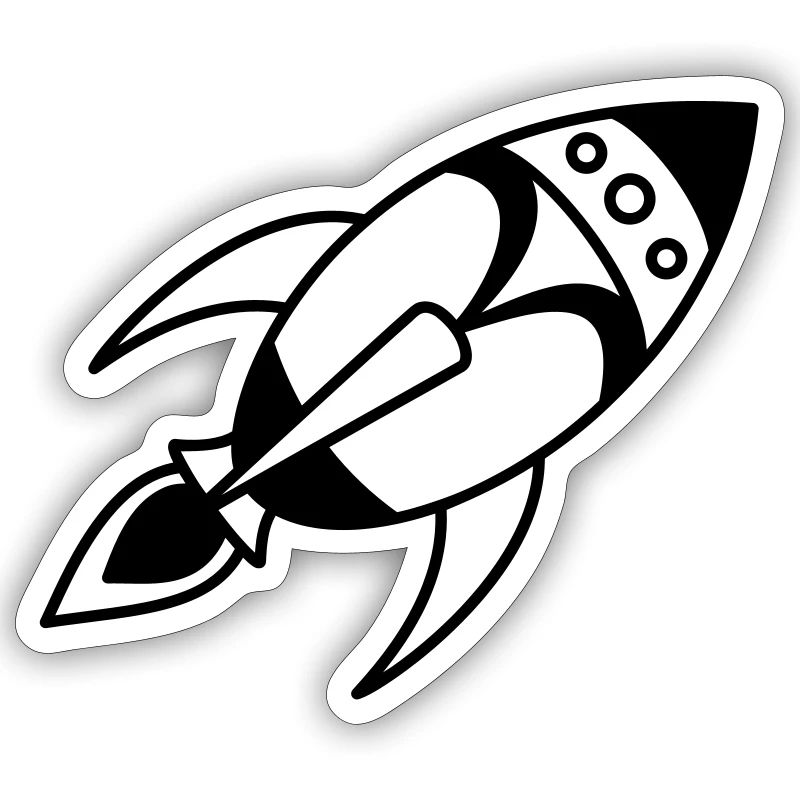 Fusée spatiale rétro – Conception de vaisseau spatial