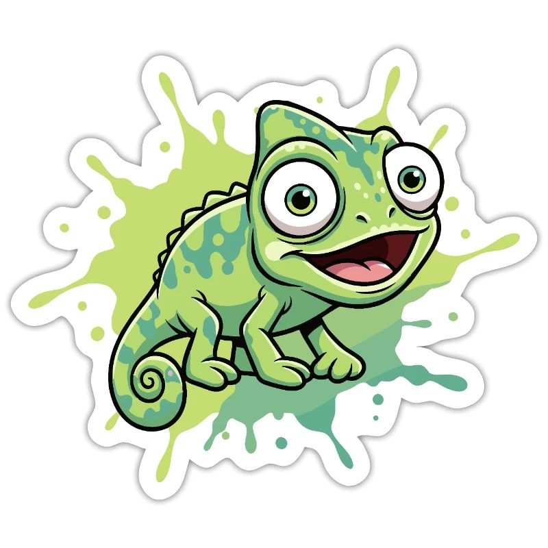 Joyeuse éclaboussure caméléon