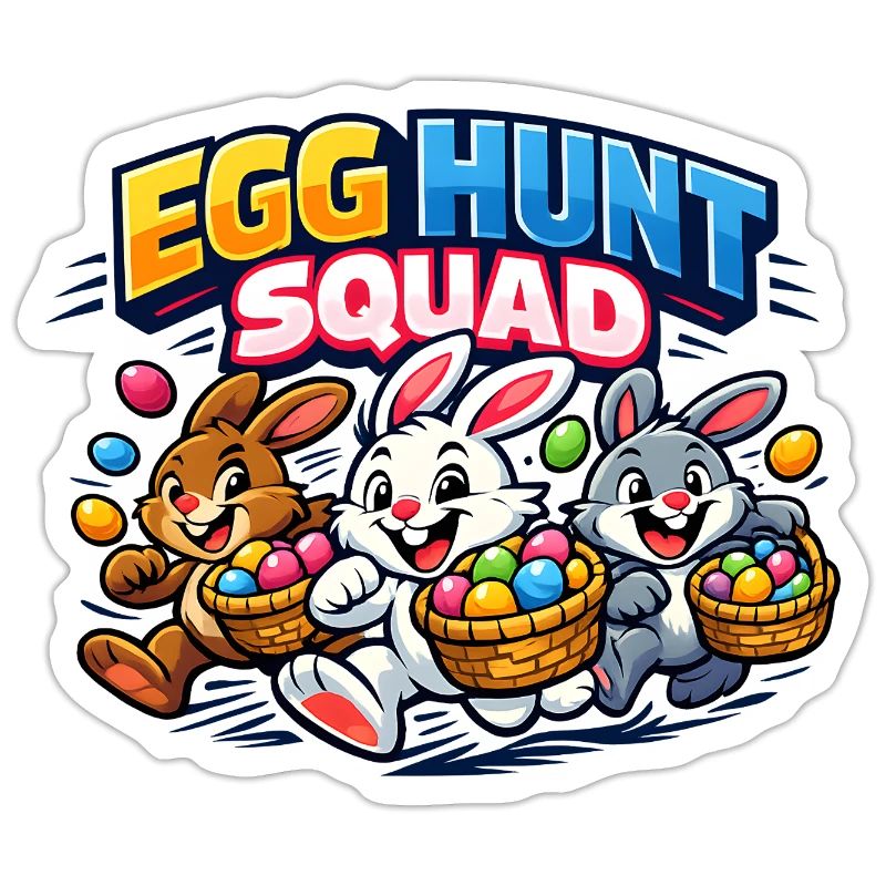 Easter Egg Hunt Squad Easter Bunny