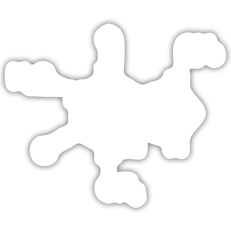 Caffeine molecule structural formula