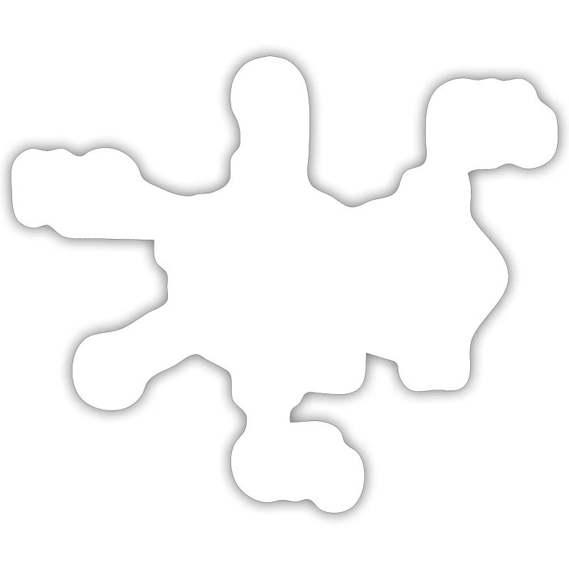 Coffee Molecule Chemical Structural Formula White Left