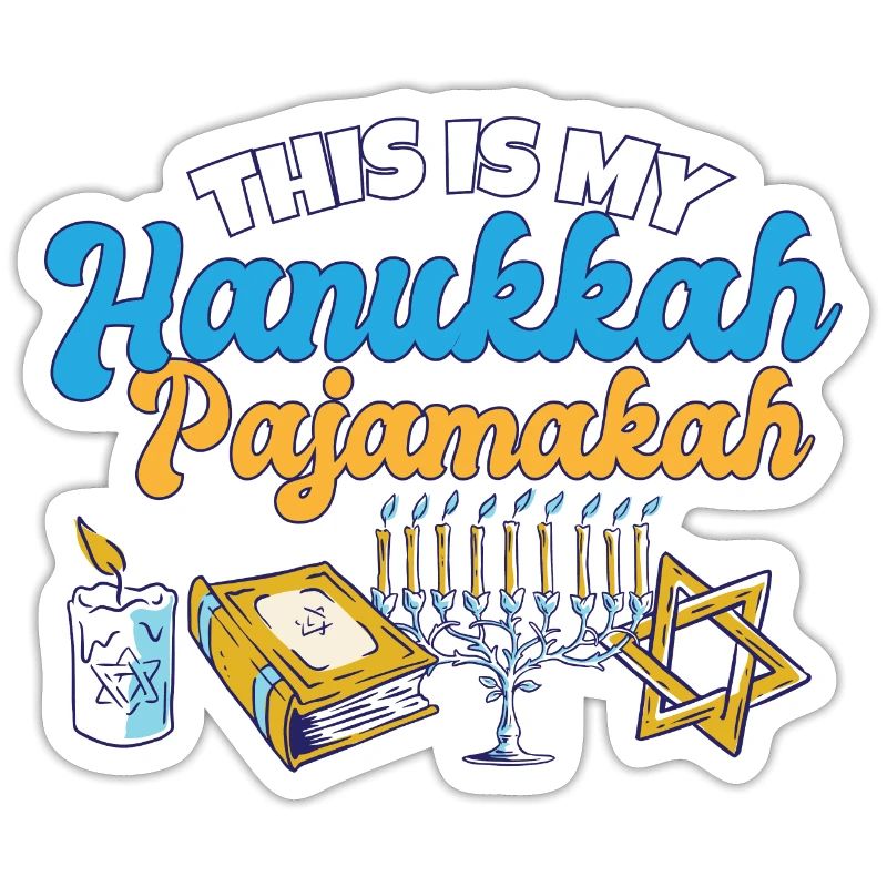 C’est mon pyjama de Hanoukka juif assorti