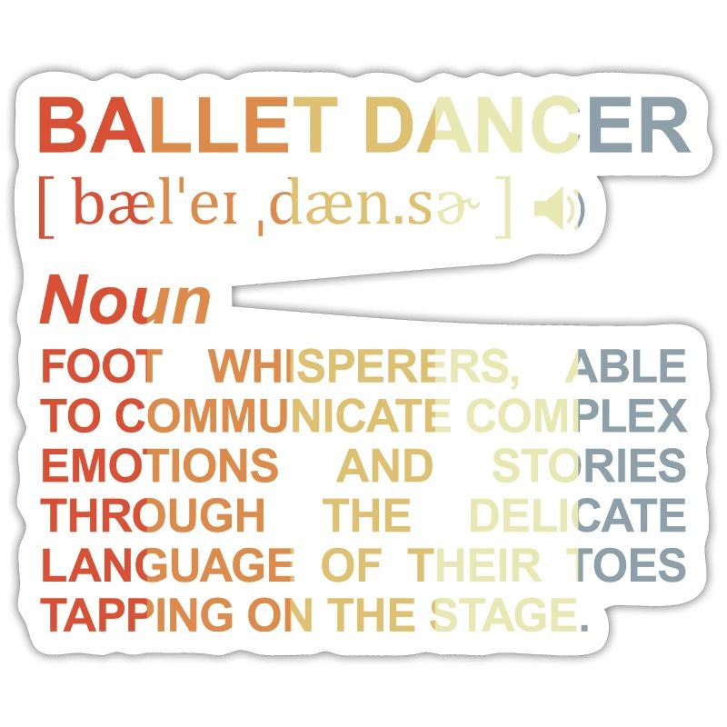 Danseuse de ballet Explication des termes