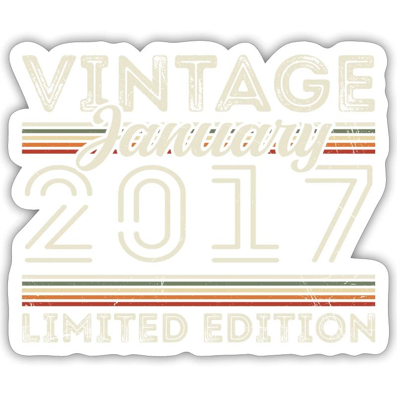 Janvier 2017 Millésime 2017 - Anniversaire Janvier 2017