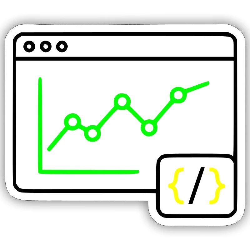 Web Analyse Chart Coding Browser Vektor