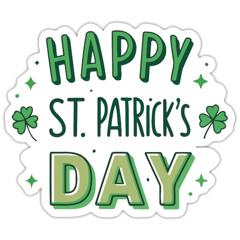 Joyeuse Saint-Patrick Graphisme Vert
