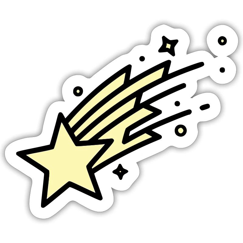 Shooting Star Comet Comic