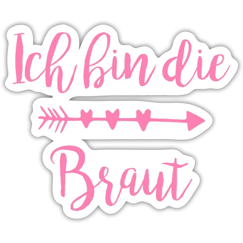 Ich bin die Braut Herzpfeil Script