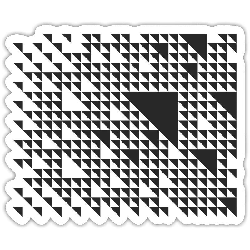 geometric triangles pattern design