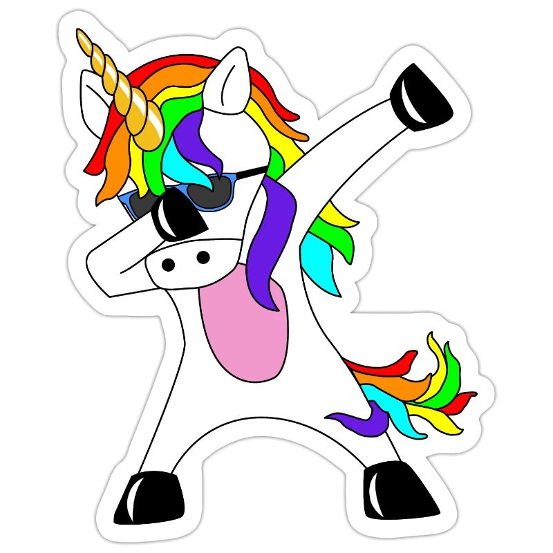 Dabbing Unicorn Geschenkidee Dab dabbendes Einhorn