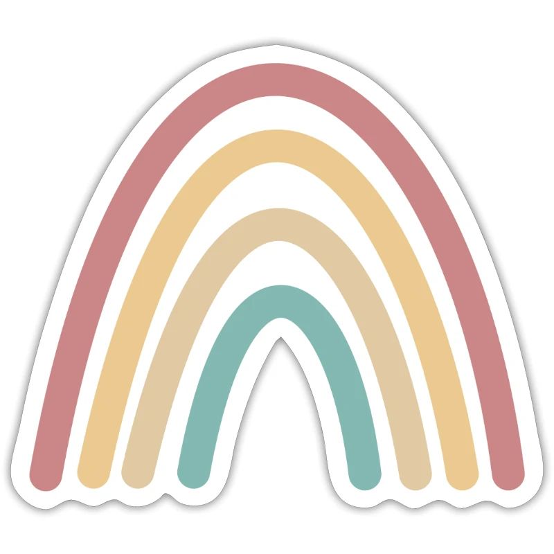 Boho Regenbogen Retro Geschenkidee