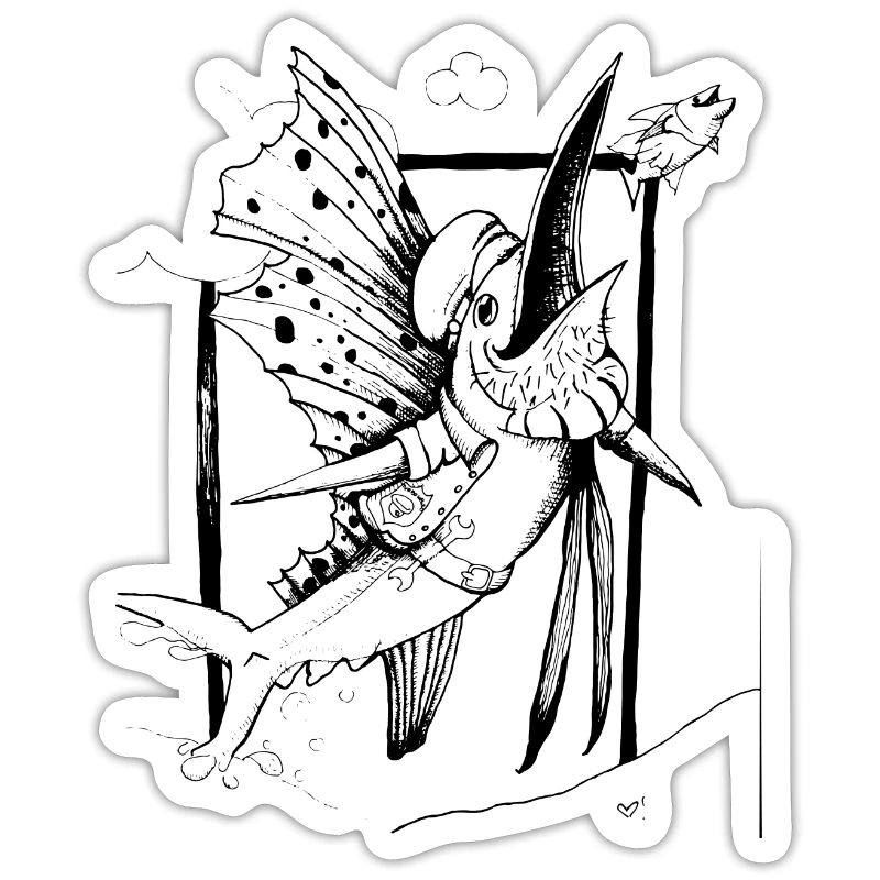 Fächerfisch_schwarz