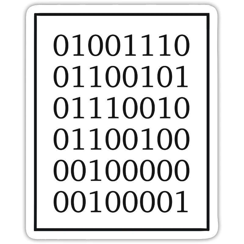 Nerd? In binary language