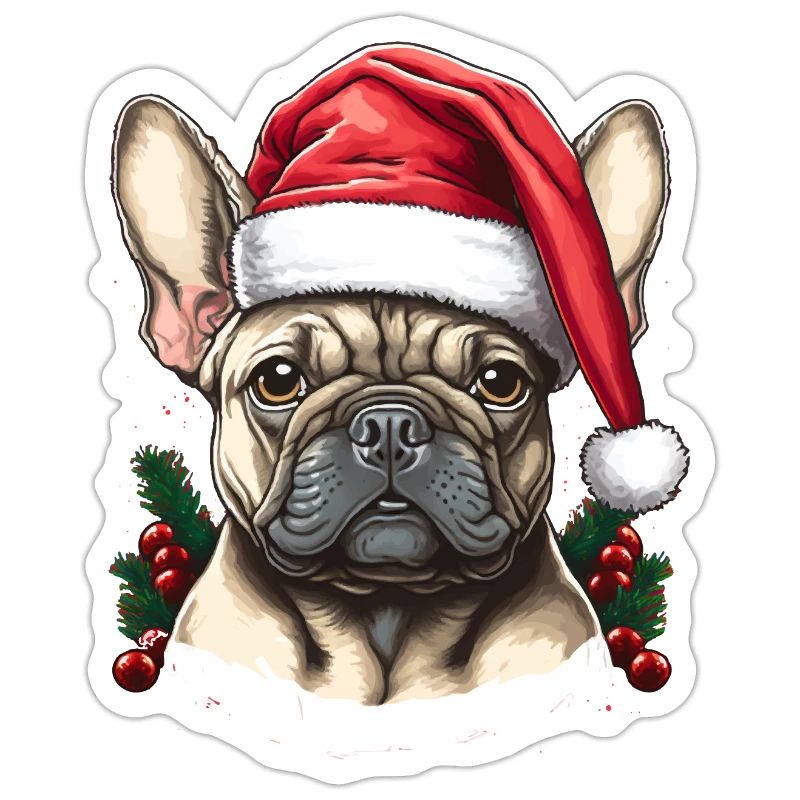 Bouledogue pull moche noël
