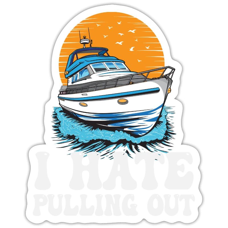 I Hate Pulling Out Funny Motorboating Quote