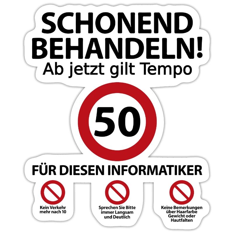 50 Geburtstag Informatiker Geburtstagsgeschenk
