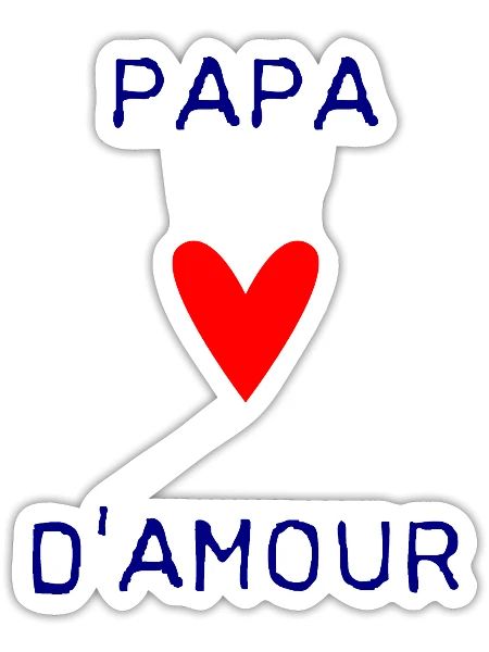 HAPPY FATHER'S DAY. DAD. FATHER'S DAY. FATHER - Sticker size S (10 x 10 cm) - white matte - Front