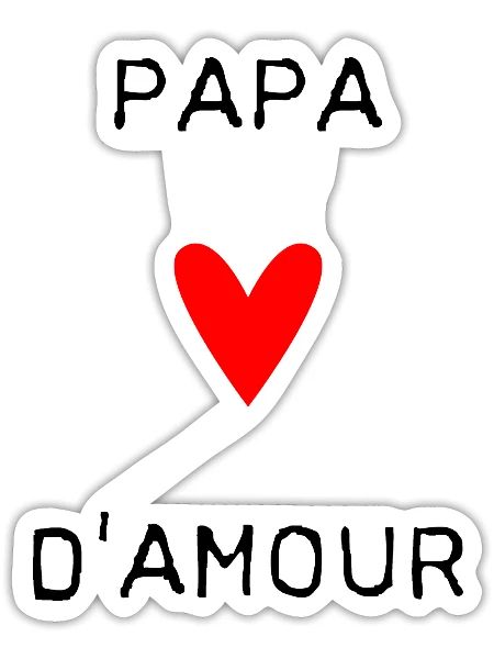 HAPPY FATHER'S DAY. DAD. FATHER'S DAY. FATHER - Sticker size S (10 x 10 cm) - white matte - Front