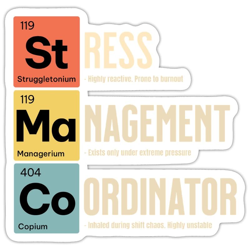 Stress Coordinator – Periodic Table Tee