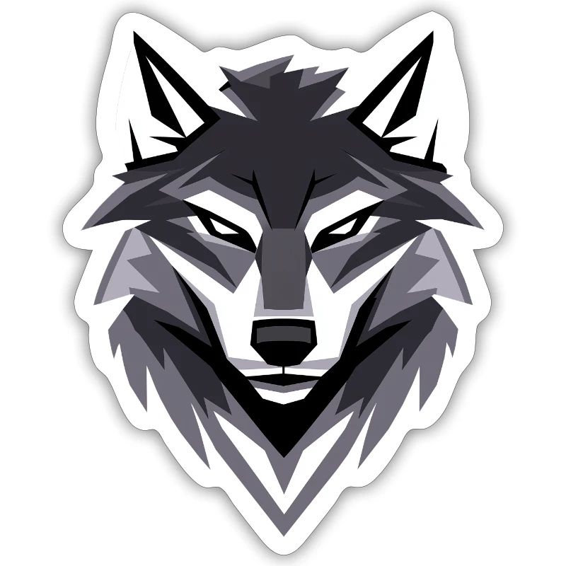 Conception de logo Wolf I Low Poly Art