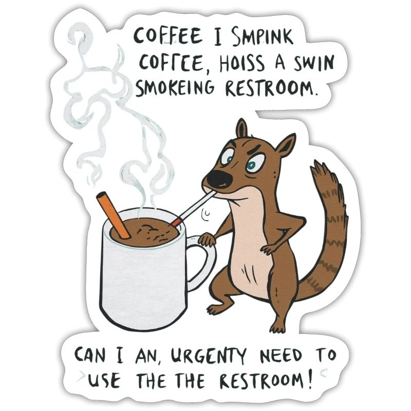 Kaffee Notfall Beutier Eichhörnchen Kippe 