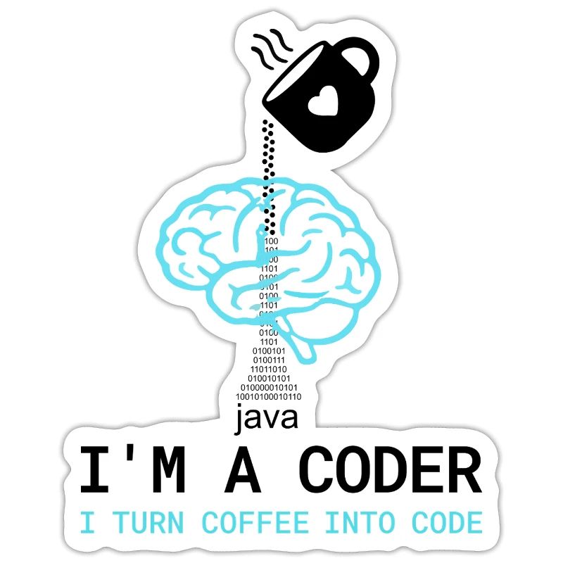 T-shirt Coder : Du café dans le code – Nerdy Programmie