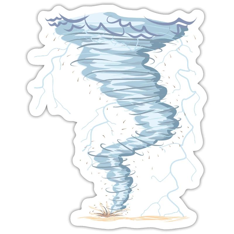 Weather Tornado Windhose Sturmjäger cool design