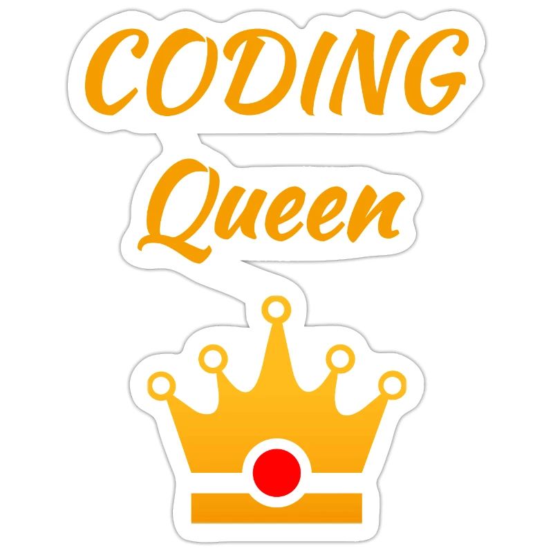 Coding Queen Königin Programmiererin Frau Software