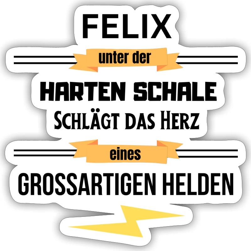 Felix unter harte Schale eines Großartigen Helden