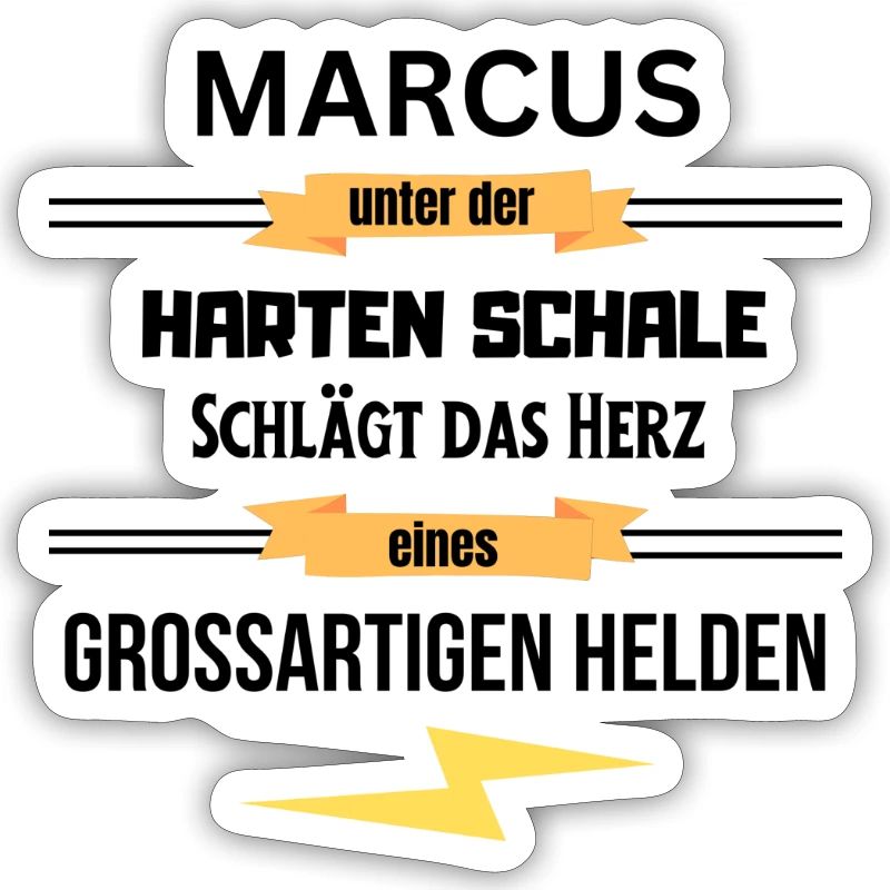 Marcus unter harte Schale eines Großartigen Helden